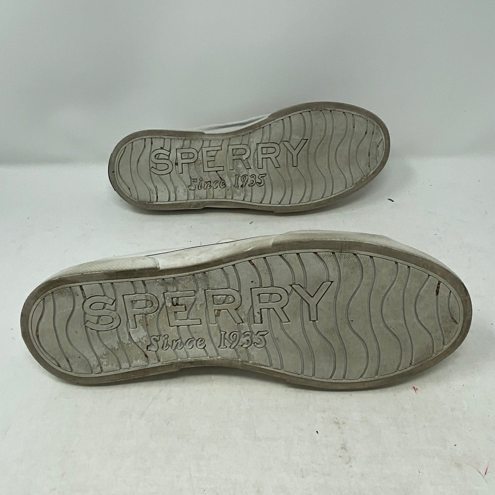Sperry Crest Vibe Womens 5.5 White Canvas Sneakers STS95128 Memory Foam - Picture 9 of 15